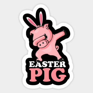 EASTER BUNNY DABBING - EASTER PIG Sticker